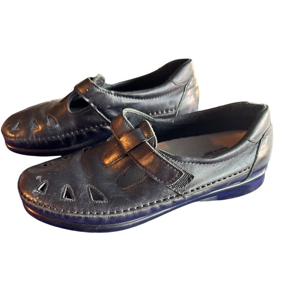 SAS Size 8 Tripad Orthotic Comfort Womens Leather Walking Shoes Black - Picture 11 of 11